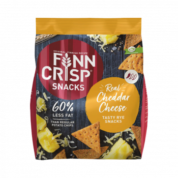 Finn Crisp Snacks Real Cheddar Cheese, Roggen Snack, 150g